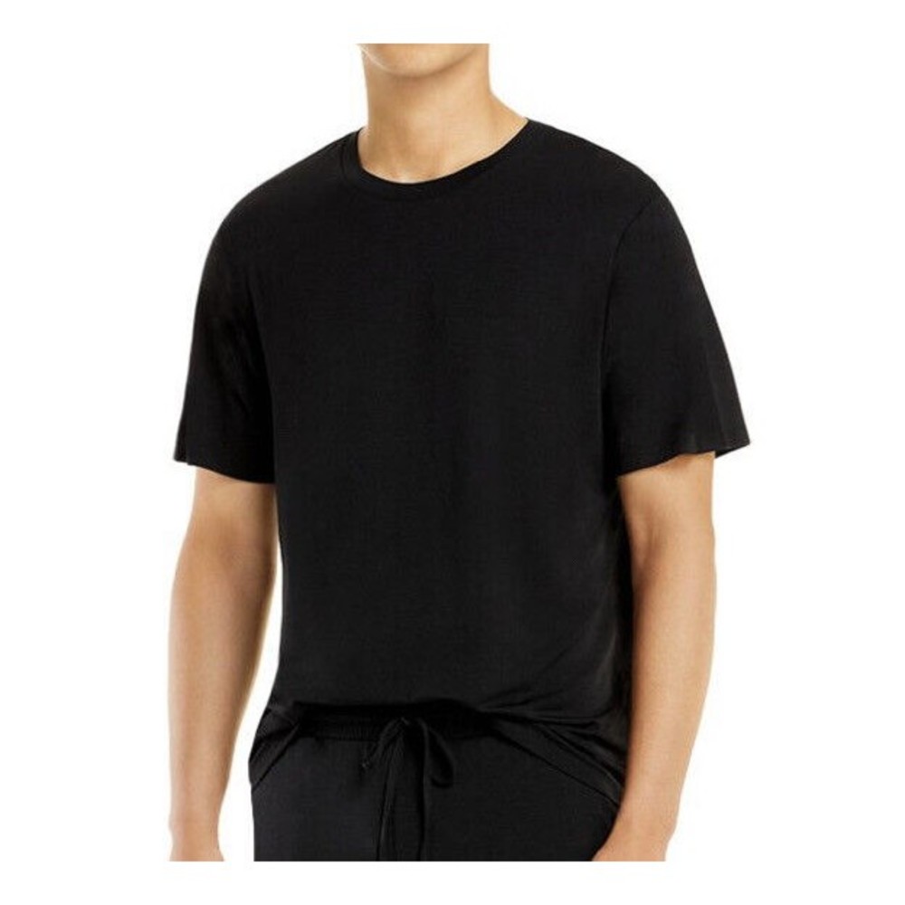 Eberjey Black Crew-Neck Pajama T-Shirt Sz: Small
